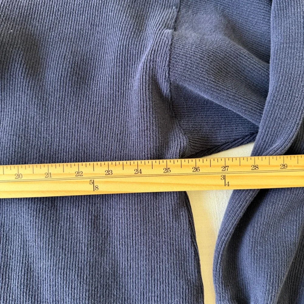 American‎ Eagle Outfitters Field Jersey Ribbed Long Sleeve Shirt Navy Blue XL